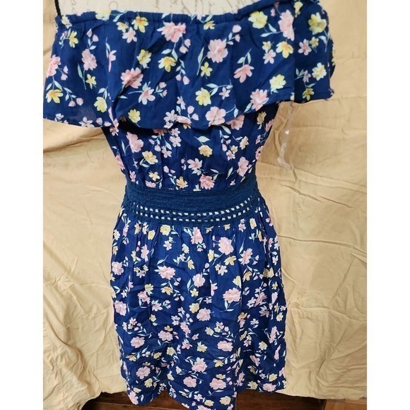 Derek Heart Dress Womens Size Medium Blue Knee Length Casual‎ Spring Summer - Picture 2 of 5